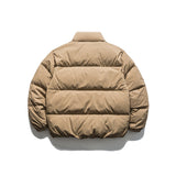 Unisex Winter Cotton Coat Stand-up Collar down Jacket Vintage down Jacket
