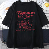 2024 Karma Is A Cat 2023 Taylor Midnights Album Tshirt Short