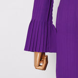 Women Dresses Spring V-neck Long Sleeve Short Dress (Qymy0409)