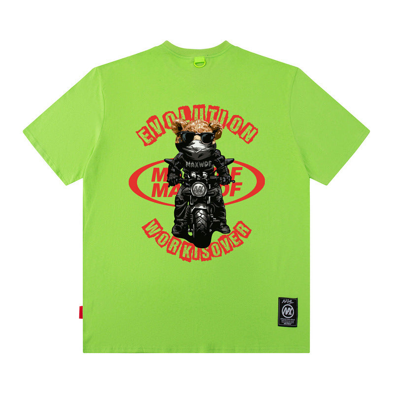Men T Shirt round Neck Couple Short Sleeve T-shirt Hip Hop Oversize