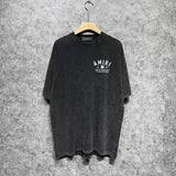 Amiri T-shirt Washed and Worn Retro Short Sleeve T-shirt