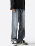 Men Jeans Retro Loose Casual Straight-Leg Pants