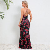 Women Date Dress Summer Sexy Slim Strap Fishtail Skirt