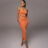 Women Dresses Hollow Sheath Slim Fit Dress Sexy Dress
