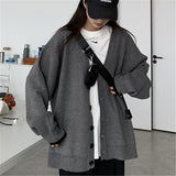 Women Knitted Cardigan Vintage Sweater Women's Coat Autumn and Winter Simplicity Casual Knitted Cardigan