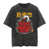 2024Streetwear Tshirt Japanese Anime Graphic Vintage Washed (Prat 2)