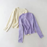 Women Sweater Knitwear Spring/Summer Knitwear Loose Sexy Hollow out Knitwear