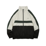 Unisex Jacket Vintage Sports Jacket Loose Half Zipper Pullover Coat