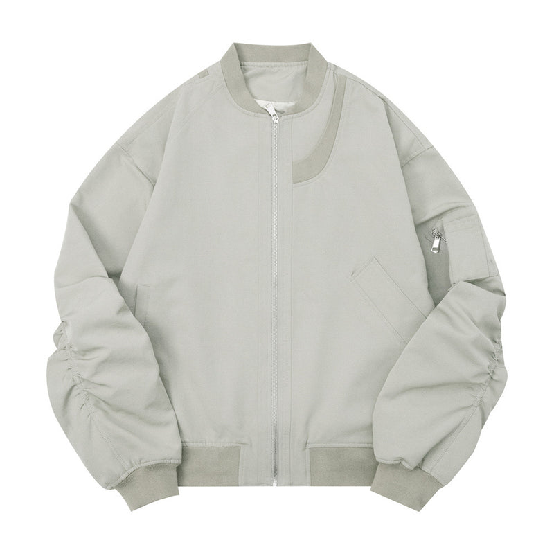 Men Jacket Coat Sleeve Baggy Coat Men's Baseball Uniforms Pilot Jacket Autumn and Winter