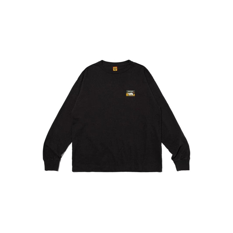 Mens T-shirts Summer Human Letter Long Sleeve T-Shirt Loose