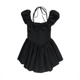 Women Tops Spring Dress Puff Sleeve Dress