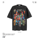 American vintage street T-shirt vintage cotton summer men and women
