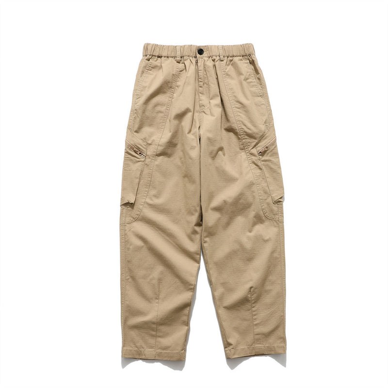 Men Sweatpants Zipper Casual Trousers Sweatpants