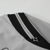 Women Jacket Zipper Coat Spring and Autumn Loose Lapel Sport Cardigan