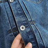 Women Jacket Spring and Autumn Loose Washed-out Lapel Casual Workwear Denim Jacket