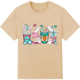 Easter Coffee Bunny Shirt Women Cute Easter Shirt Easter