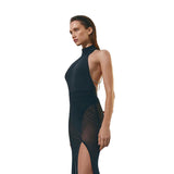 Women Dresses Summer Slim Fit Backless Vacation Jumpsuit