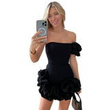 Women Dresses Summer Sexy Suspender Dress Skirt (Zns0409)