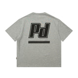 Men T Shirt Letter Patch Embroidered Crew Neck Hip Hop