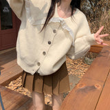 Women Knitwear Autumn and Winter Sweater Coat Loose Knitted Cardigan