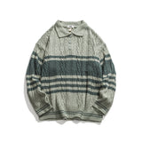 Unisex Sweater Winter Vintage Stripe