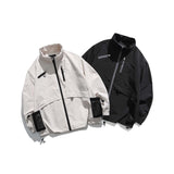 Unisex Jacket Autumn Stand Collar Baggy Coat