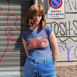 Women T-shirt Summer Retro T-shirt Women's Loose Top