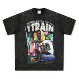 Asap Rocky T Shirts ASAP ROCKY Loose Print Short Sleeve T-Shirts Men and Women