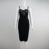 Women Evening Dress Sling Lace Backless Bandage One-Piece Dress
