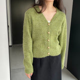 Women Cardigan Sweater Cardigan Coat Wool Button Coat Spring Y950
