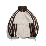 Unisex Jacket Autumn Stand Collar Stitching Jacket