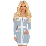 Women Dresses Long Sleeve Bandage Dress Elegant Party Dress (Ont0408)