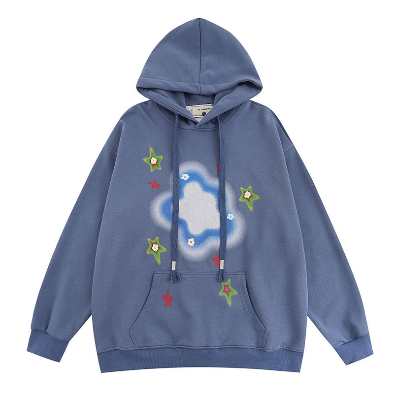 Men Hoodie Cute Graffiti Couple Hooded Sweater