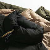 Unisex Winter Cotton Coat Vintage Cotton Stand Collar Stretchy Sleeves Cotton-Padded Coat