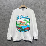 Amiri Long Sleeved Shirt Fashion Brand Crew Sweatshirts round Neck Sweater