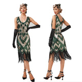 Flappers 1920S Dress Vintage Sequined Tassel Dress Party Dance Dress Formal Dress