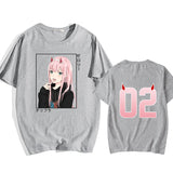 2024New Zero Two T Shirt Women Casual Round Neck Short