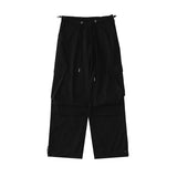 Women Sweatpants Retro Overalls Men and Women Loose Wide-Leg Casual Pants