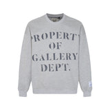 Gallery Dept Long Sleeve Shirt Letter Print Print Long Sleeve Crew Neck Sweater