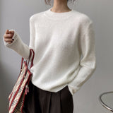 Women Winter Knitted Sweater Long Sleeve Thick Knitwear 8t7196