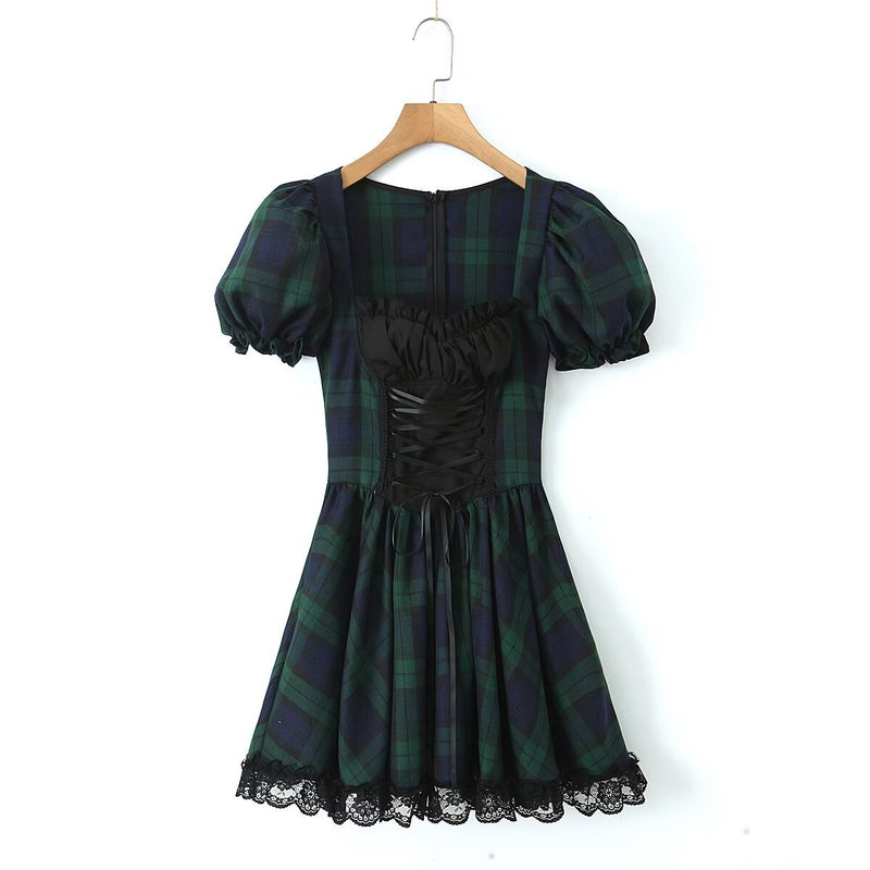 Women Dresses Summer Dress Lace Sexy Skirt (Xds0414)