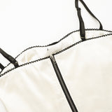 Women Tops Spring Bare Midriff Slim Fit Two-Piece Set Sexy Camisole Mid-Length Dress Set