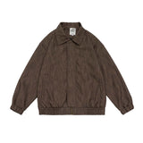 Unisex Jacket Autumn Vintage Distressed Pu Jacket