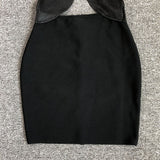 Women's Evening Dress Sexy Cutout Midriff Outfit Hip Skirt Bandage Dress