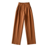 Women Sweatpants Suit Pants Loose Wide-Leg Straight Pants Casual Pants