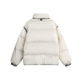 Unisex Winter Cotton Coat Winter Warm Stand-up Collar Cotton-Padded Clothes Vintage Distressed Loose Cotton Coat