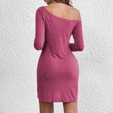 Women Dress Autumn and Winter Long Sleeve Loose Casual Dress