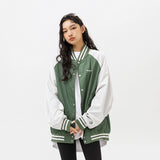 Unisex Jacket Vintage Baseball Jacket Men Loose Spring and Autumn Coat