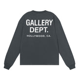 Gallery Dept T Shitrs Double Yarn Cotton Long Sleeve T-shirt