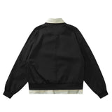 Women Jacket Vintage Loose Baseball Uniform Pilot Coat
